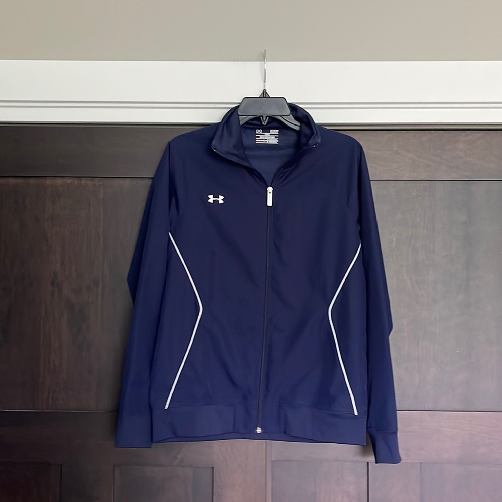 Under Armour Men’s Zip Up Jacket in Navy Size Small